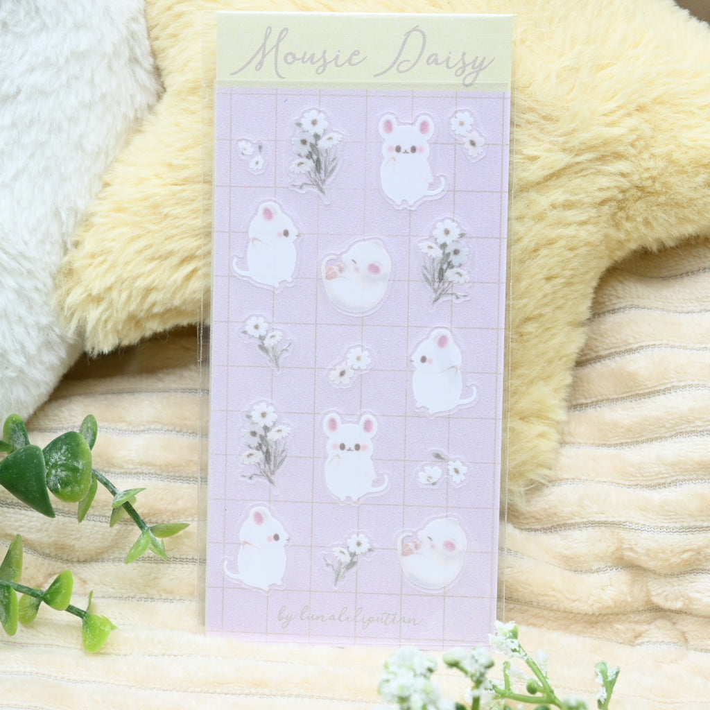 Mousie Daisies Sticker Sheet