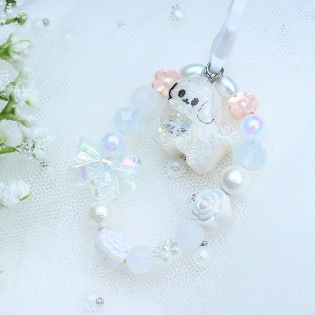 Tiny Poodle Beaded Charm