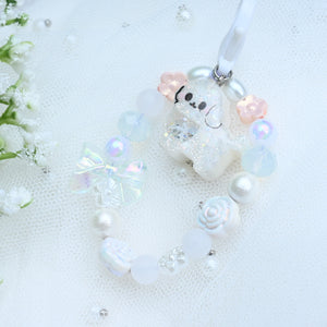 Tiny Poodle Beaded Charm