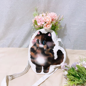Tortie Cat Canvas Bag