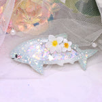 Plumeria Shark Barrette (6cm clasp)