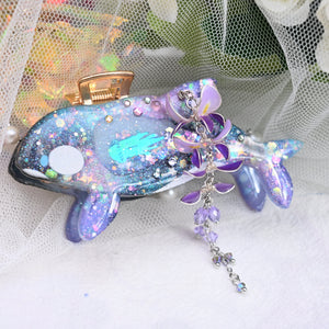 Wisteria Orca Hair Huggie (5.5cm claw) - Dancing Heart