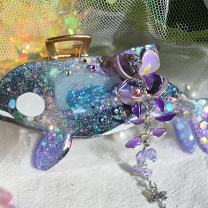 Wisteria Orca Hair Huggie (5.5cm claw) - Dancing Heart