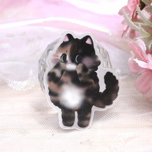 Fluffy Cat Sticker
