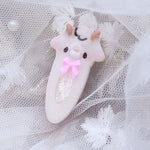 Cottonpuff the Reindeer Hairclip