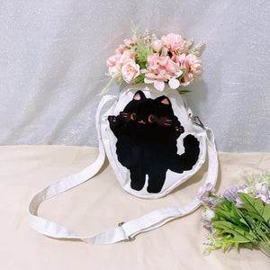 Black Cat Canvas Bag
