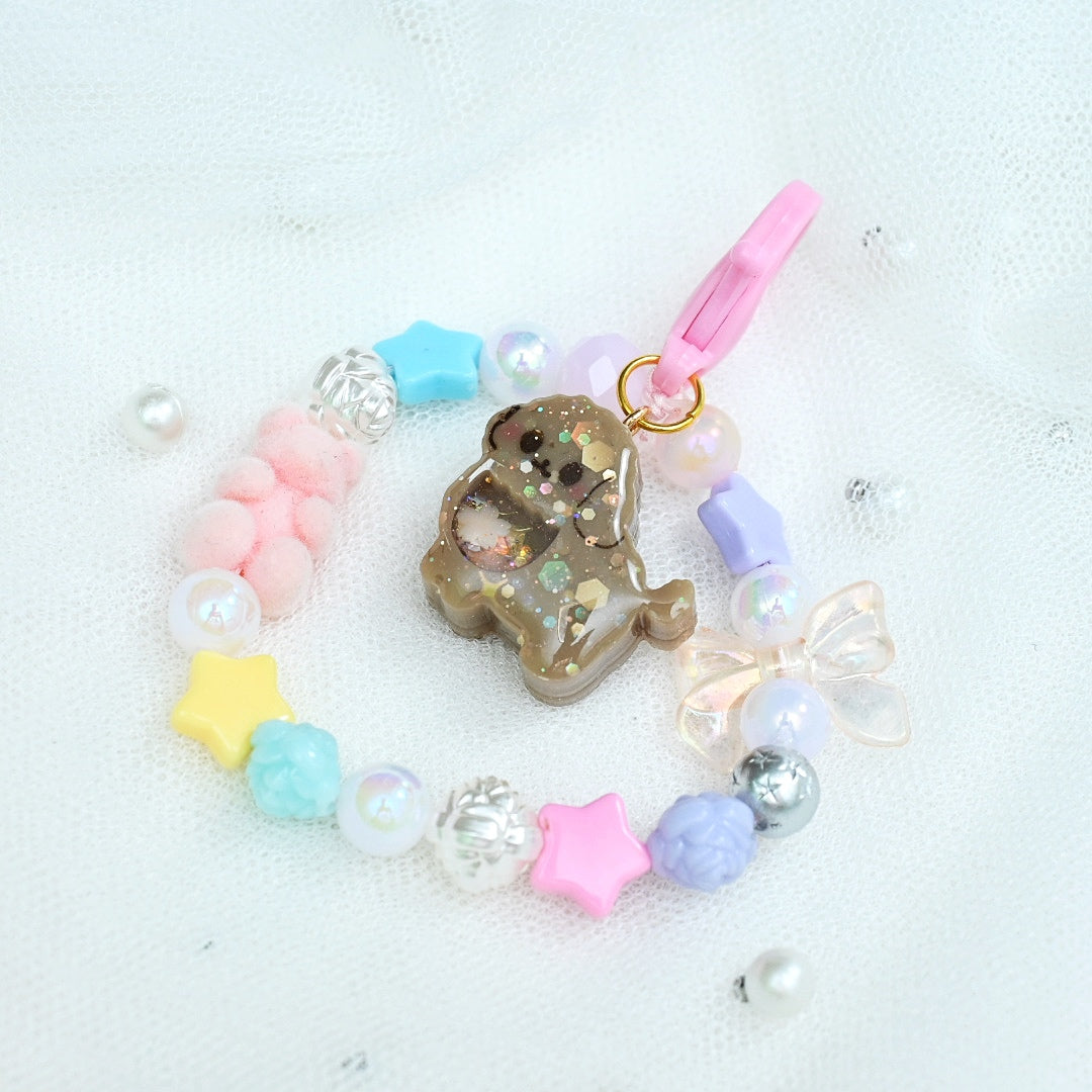 Tiny Poodle Beaded Charm