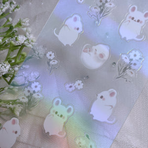 Mousie Daisies Sticker Sheet