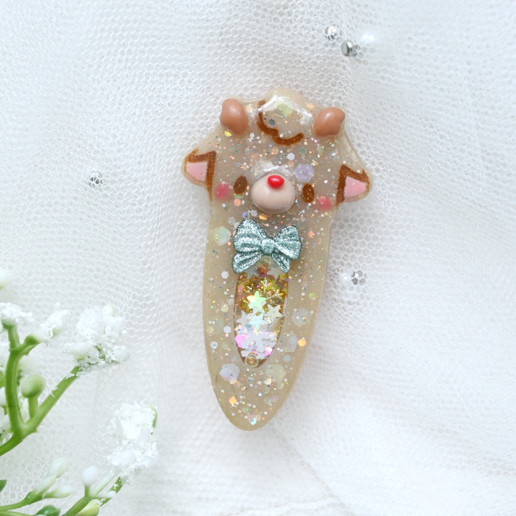 Merry little Reindeer Hairclip