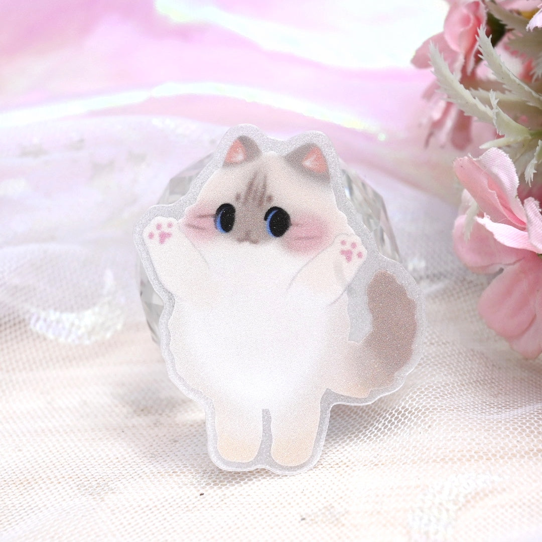 Fluffy Cat Sticker