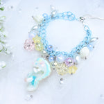 Tiny Haku Blue chain bracelet