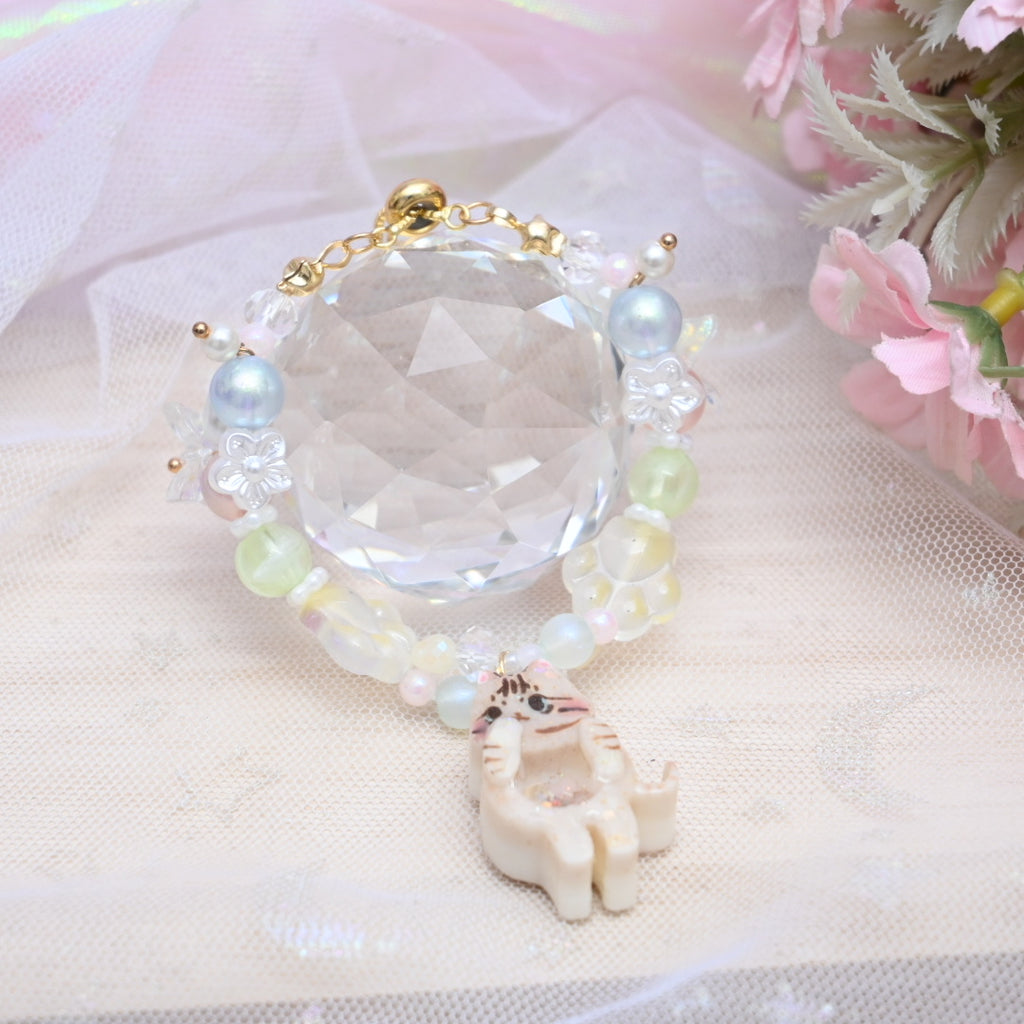 Paws of Pearlescence Kitty Bracelet