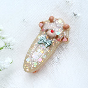Merry little Reindeer Hairclip