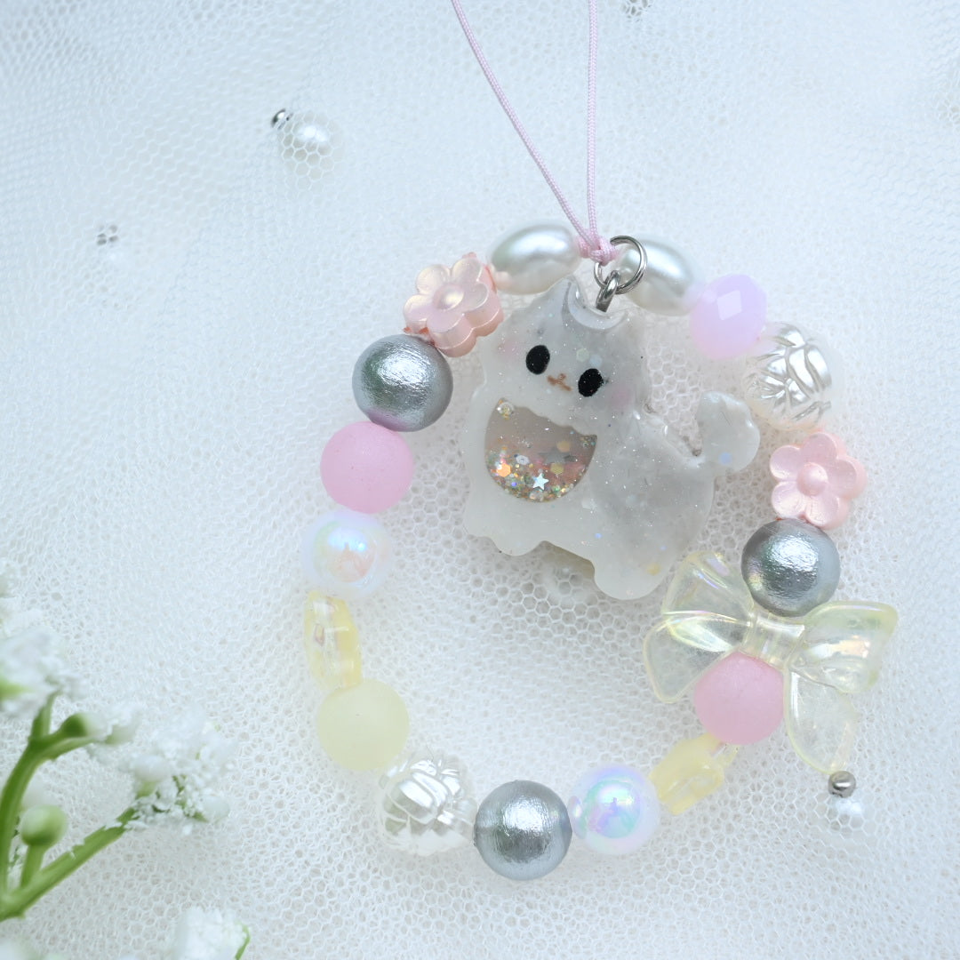 Tiny Pommie Beaded Phone Strap