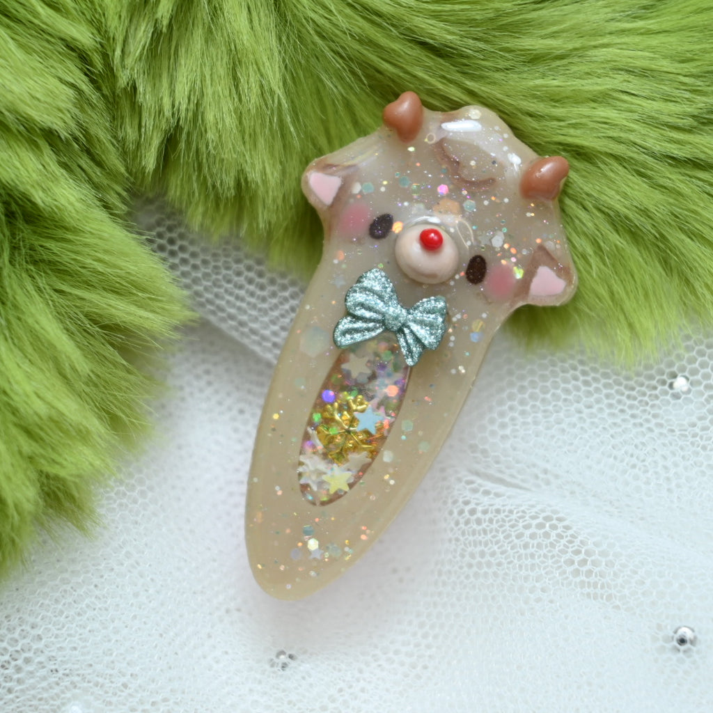 Merry little Reindeer Hairclip D