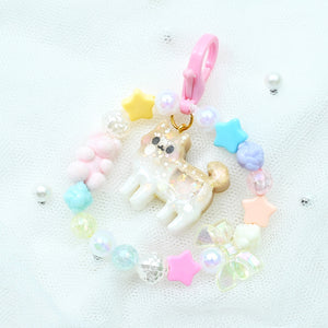 Mame Shiba Beaded Charm