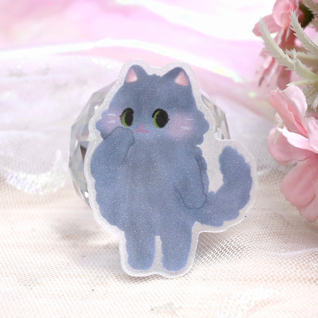 Fluffy Cat Sticker