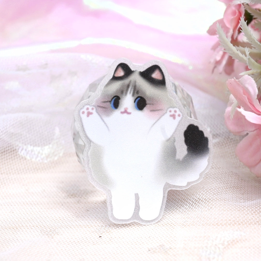 Fluffy Cat Sticker