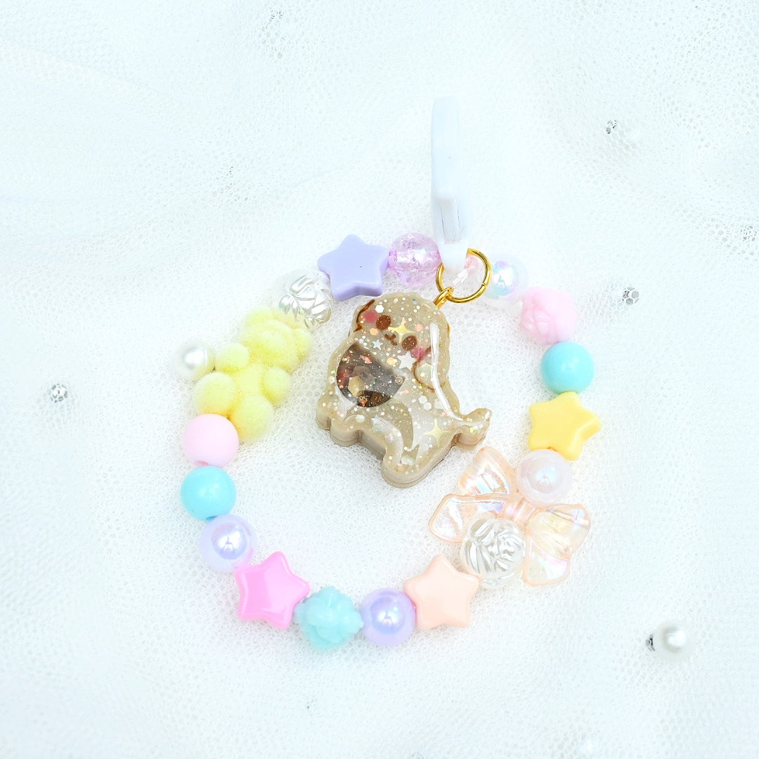 Tiny Poodle Beaded Charm