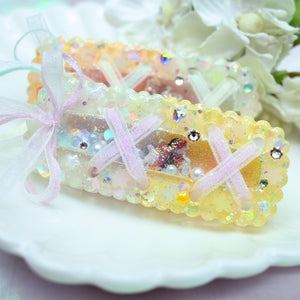 Bon Odori Hairclip Set (yellow-green/glowing)