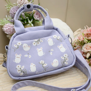 Mousie Daisies Petite Pocket Bag Lilac (Instock)