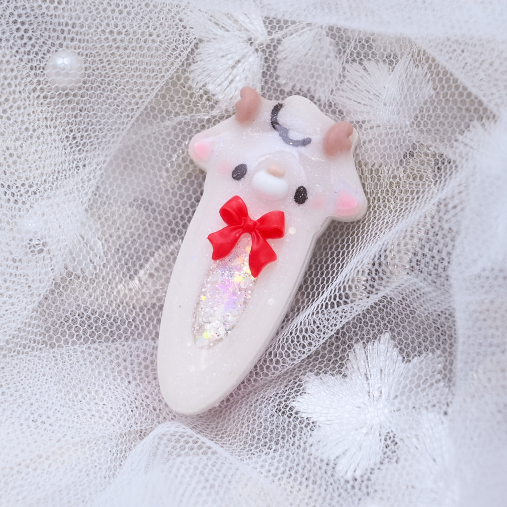 Snowflake the Reindeer Hairclip