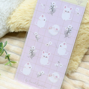 Mousie Daisies Sticker Sheet