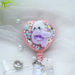 Lulla Lilac Birb Heart Badge Reel