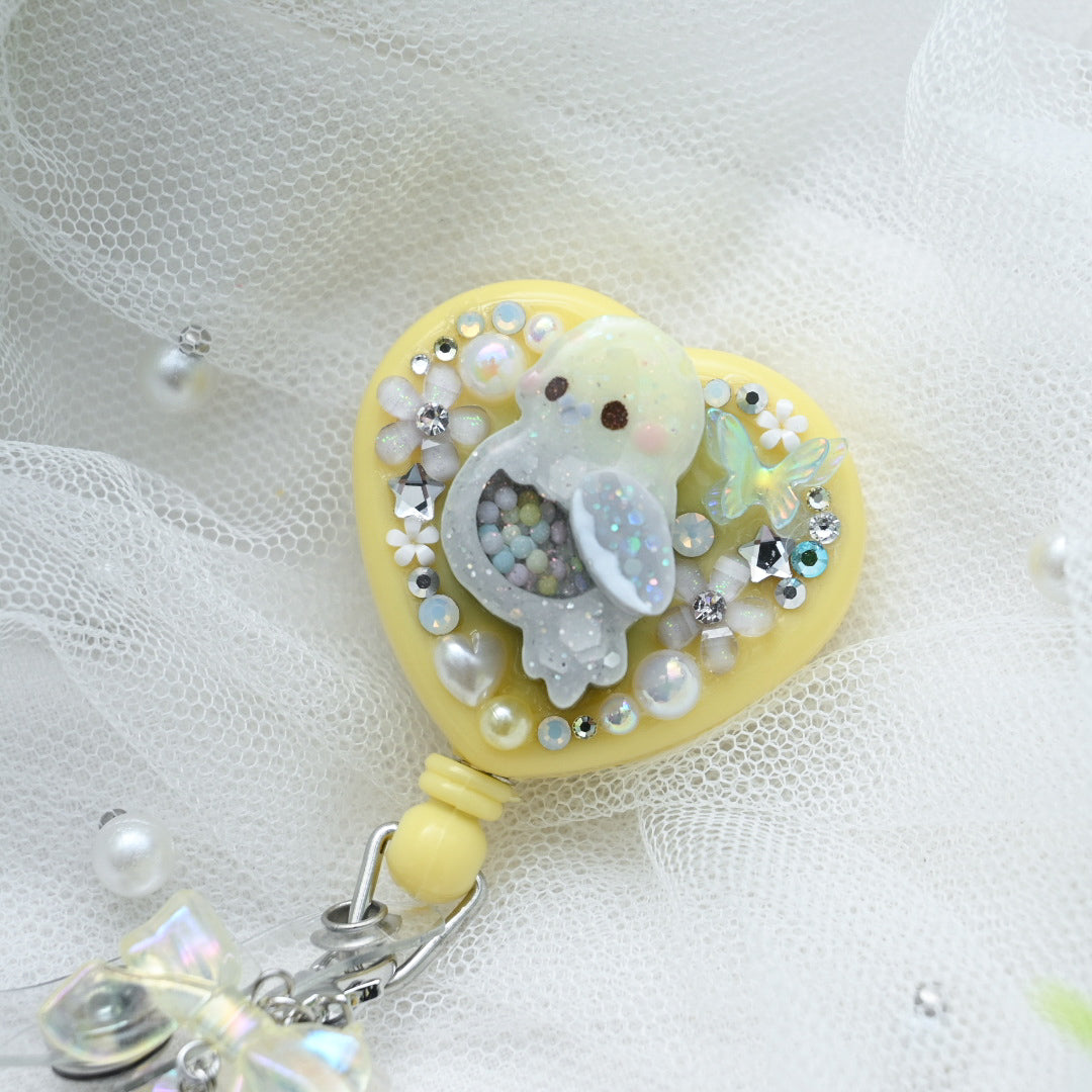 Melo Tiel Birb Heart Badge Reel