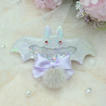 7cm Bat Barrette - Misty