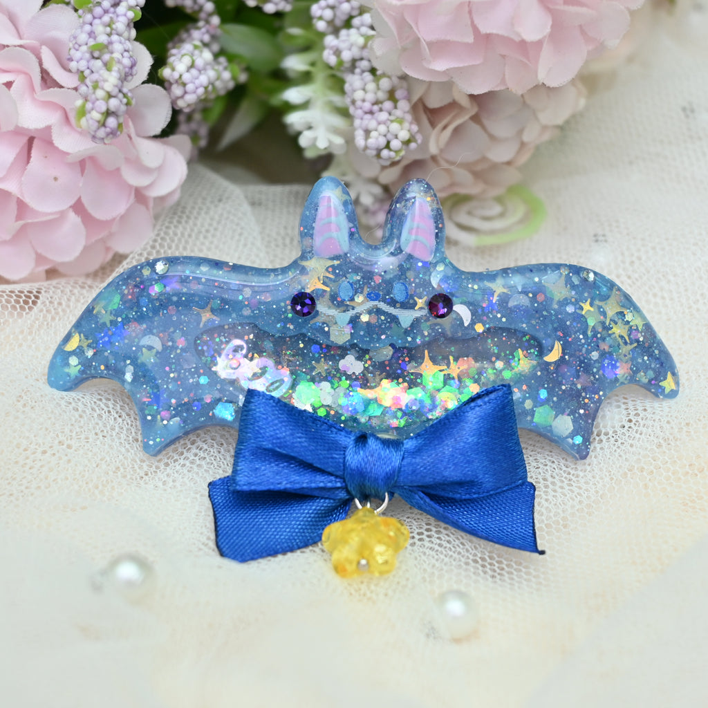 7cm Bat Barrette - Starlight