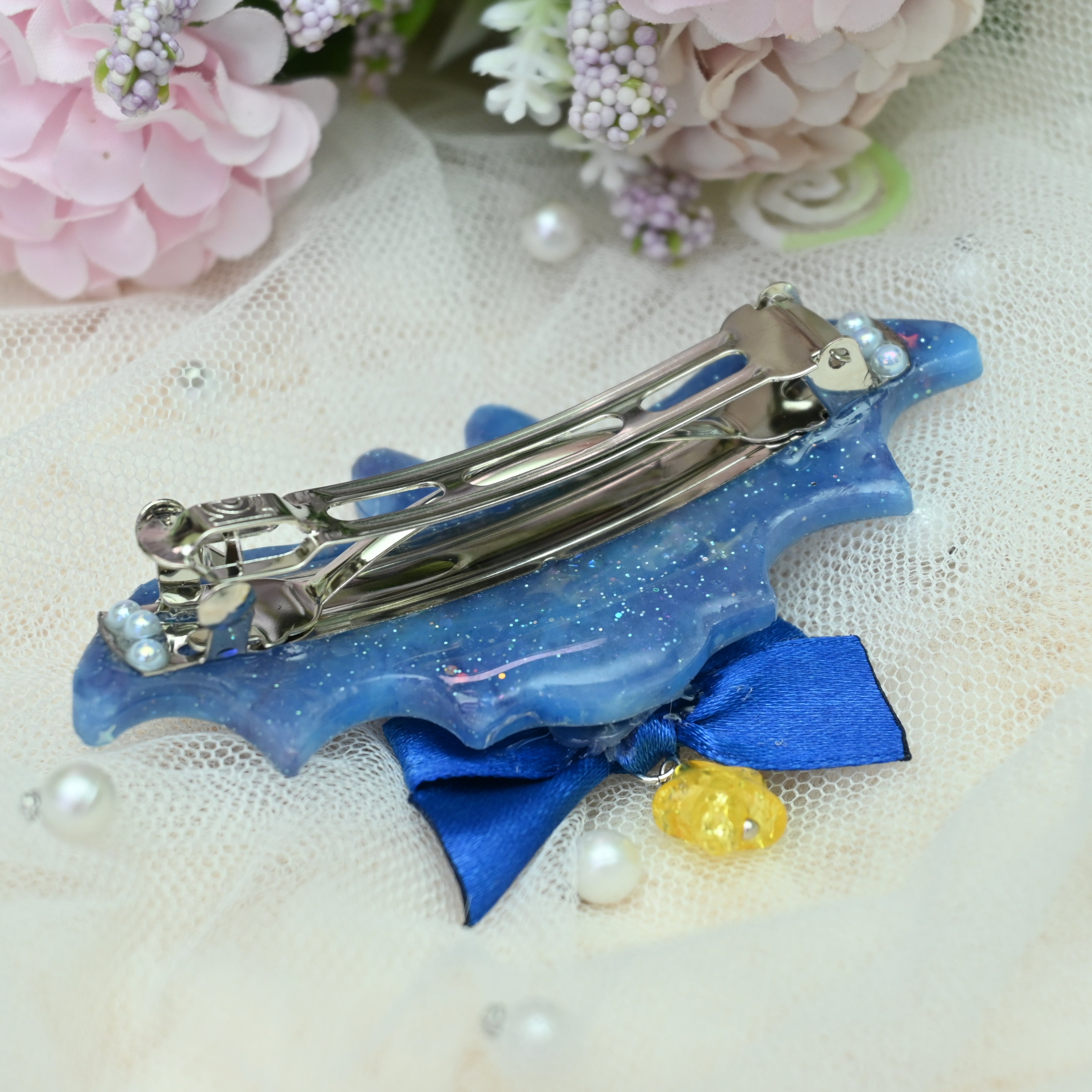 7cm Bat Barrette - Starlight