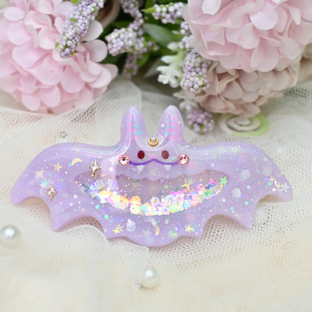 7cm Bat Barrette - Mallow