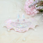 7cm Bat Barrette - Opal