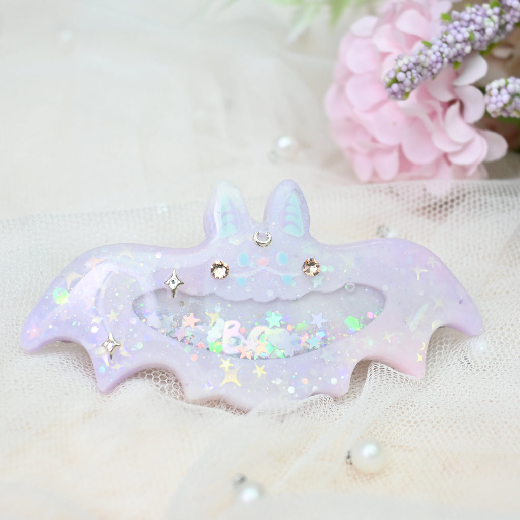 7cm Bat Barrette - Gossamer