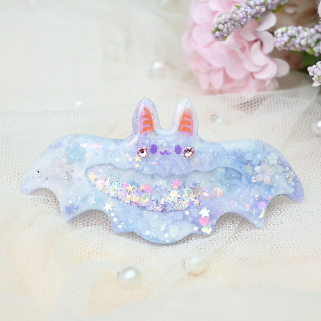 7cm Bat Barrette - Mirage