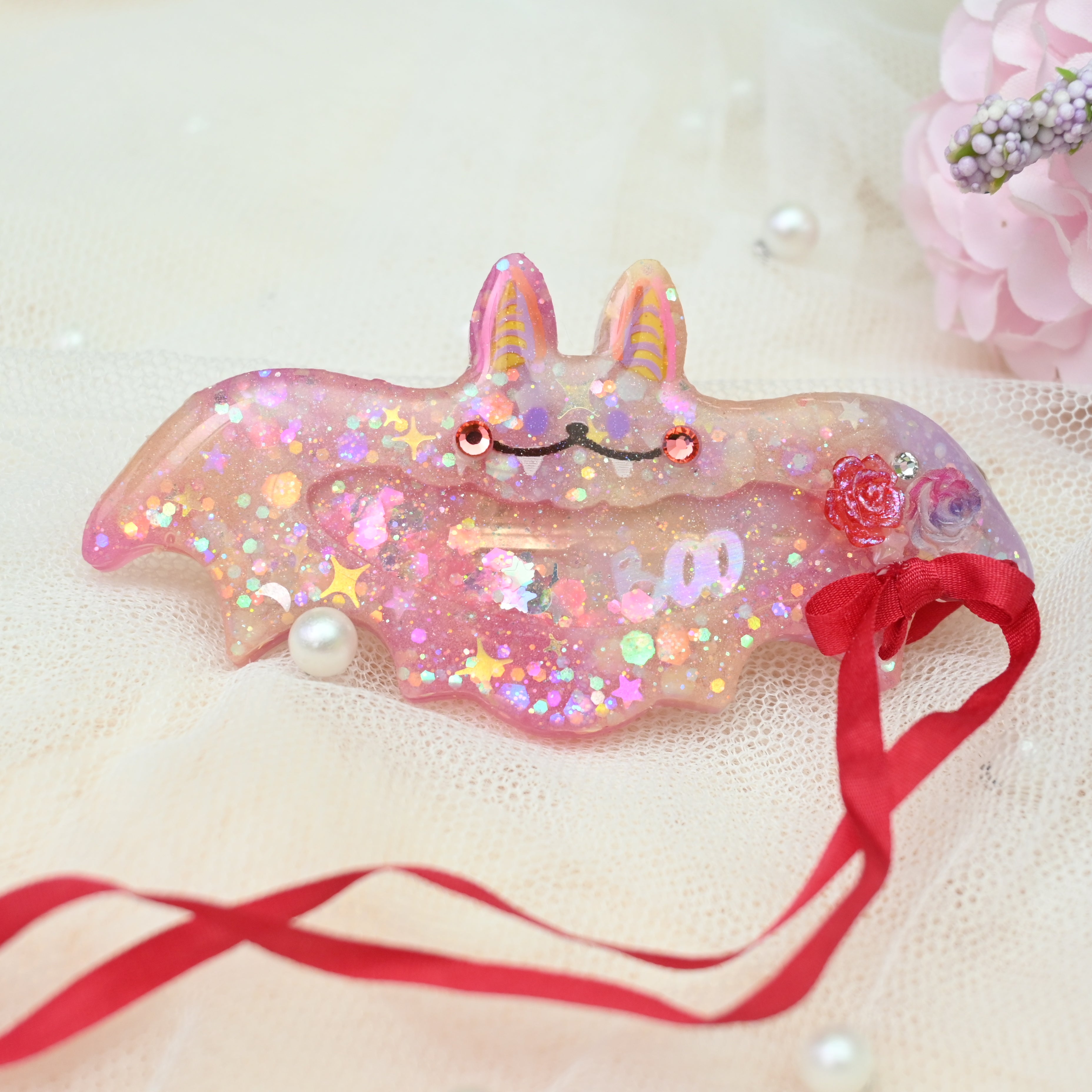 7cm Bat Barrette - Rosalia