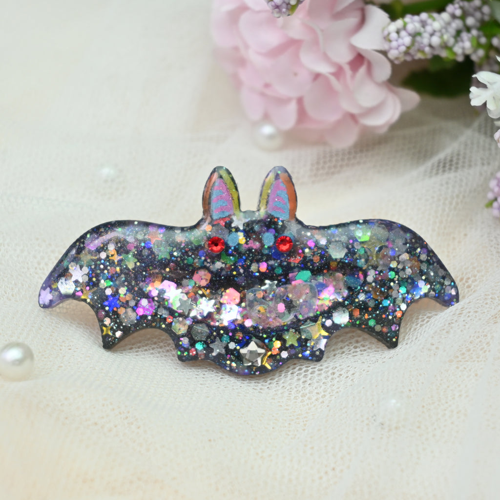 6cm Bat Barrette - Dazzle