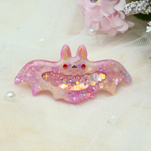 6cm Bat Barrette - Rosette