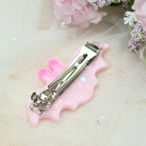 6cm Bat Barrette - Bubblegum