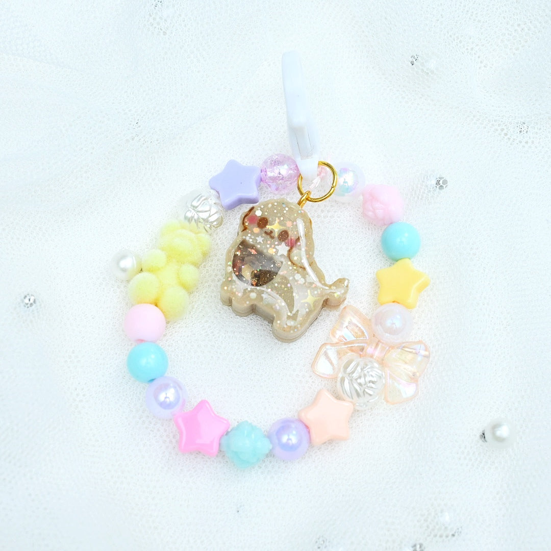 Tiny Poodle Beaded Charm
