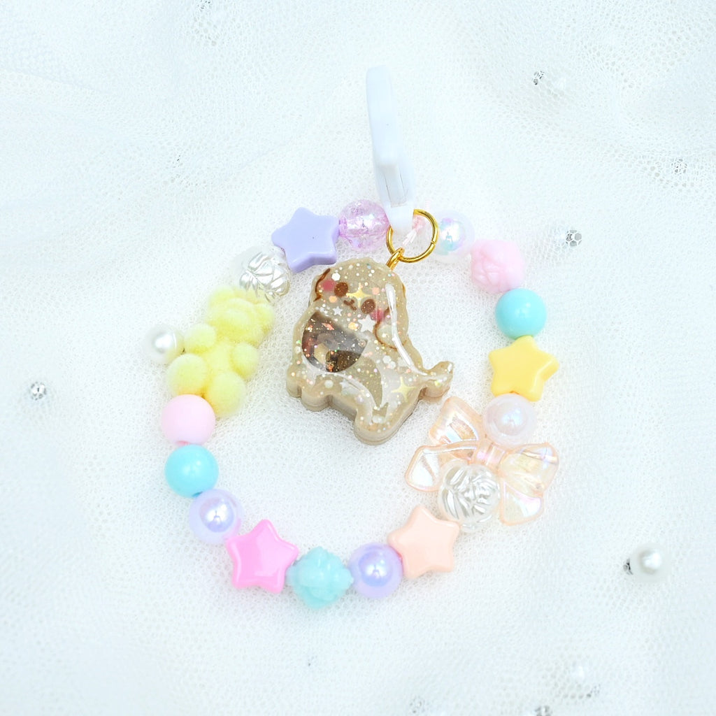 Tiny Poodle Beaded Charm