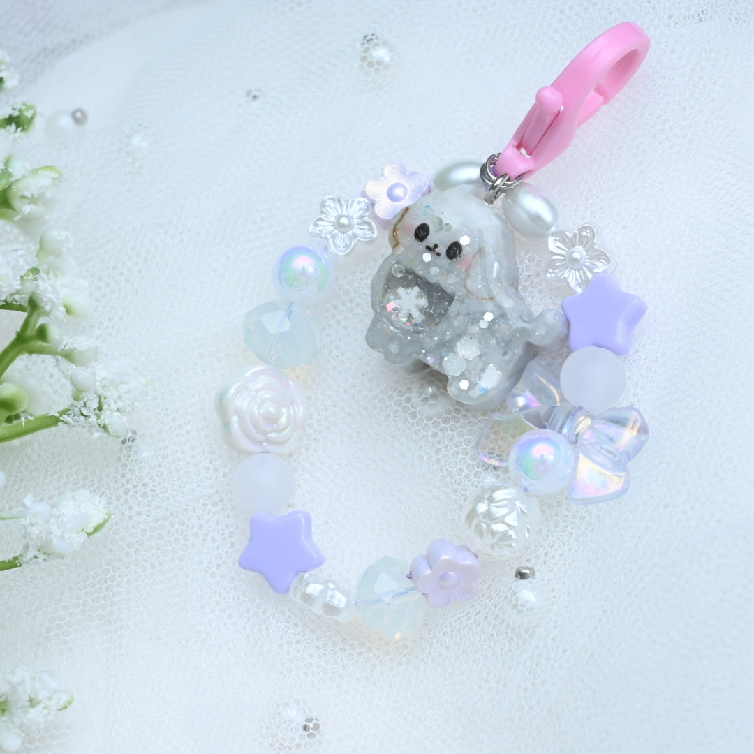 Tiny Poodle Beaded Charm