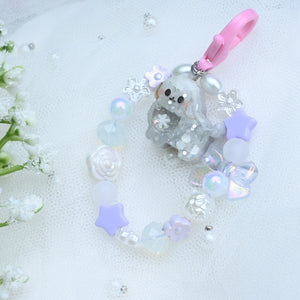 Tiny Poodle Beaded Charm
