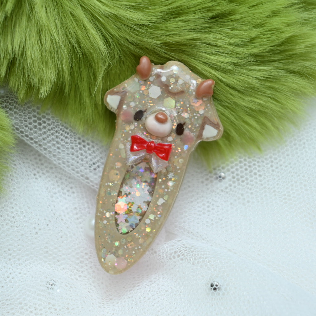 Merry little Reindeer Hairclip B