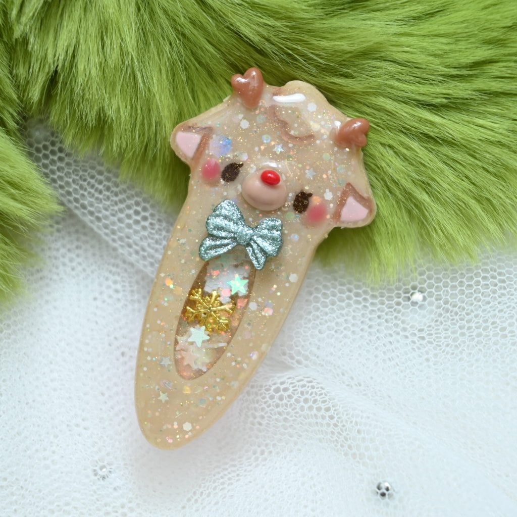 Merry little Reindeer Hairclip C