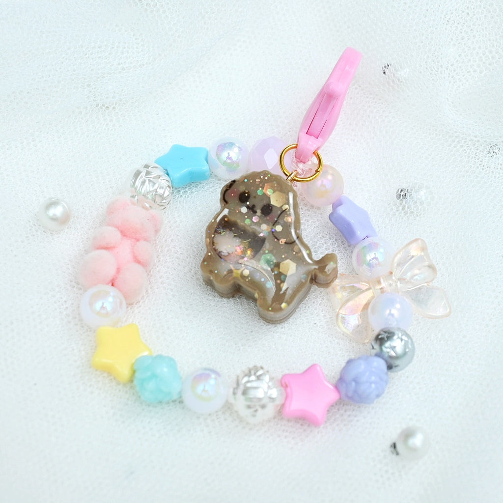 Tiny Poodle Beaded Charm