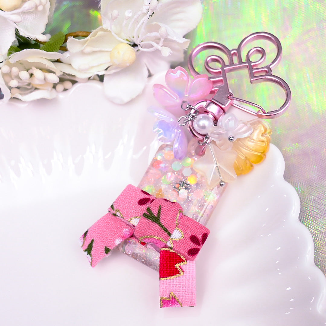 Happiness Yukata Omamori Charm (Pink)