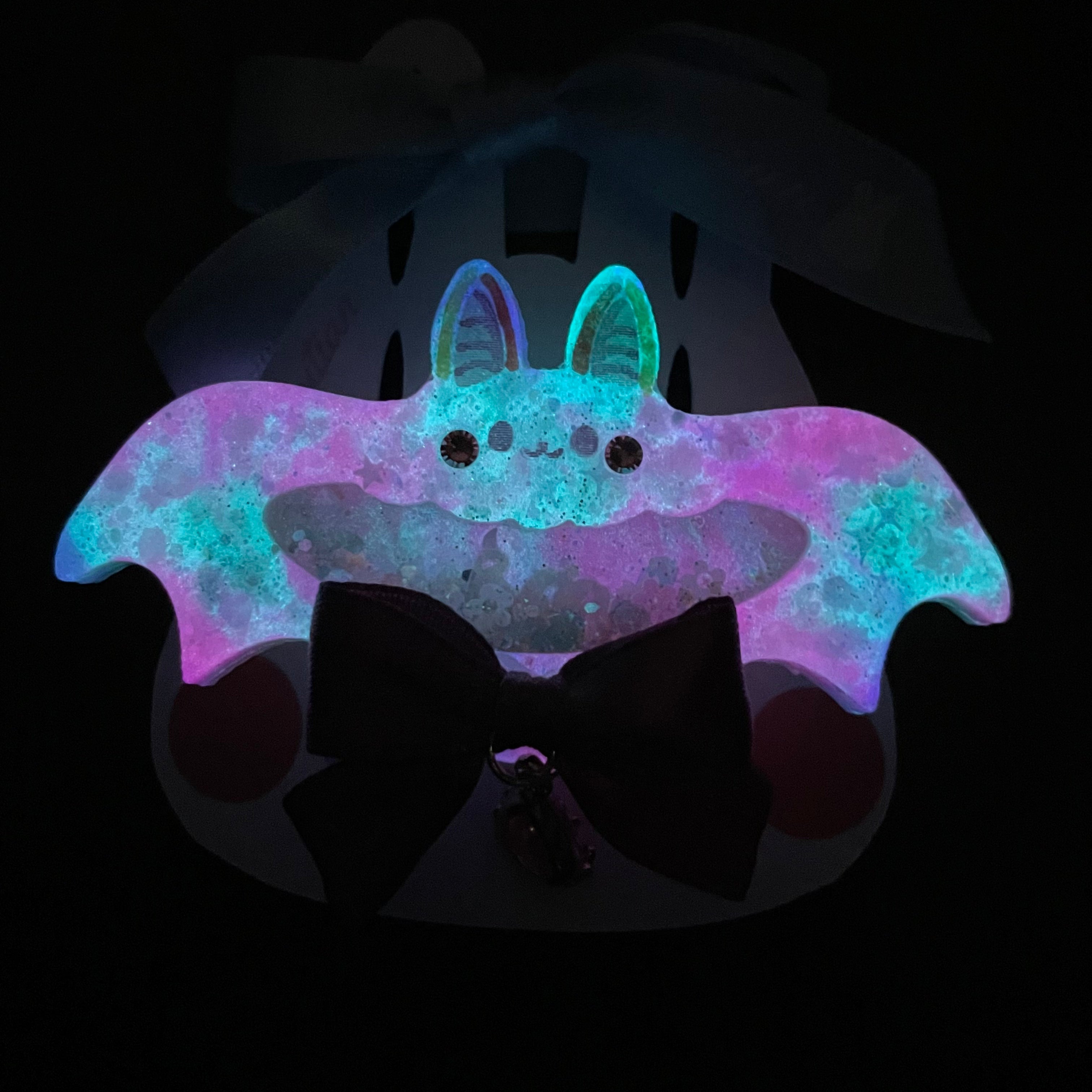 7cm Bat Barrette - Spoopy