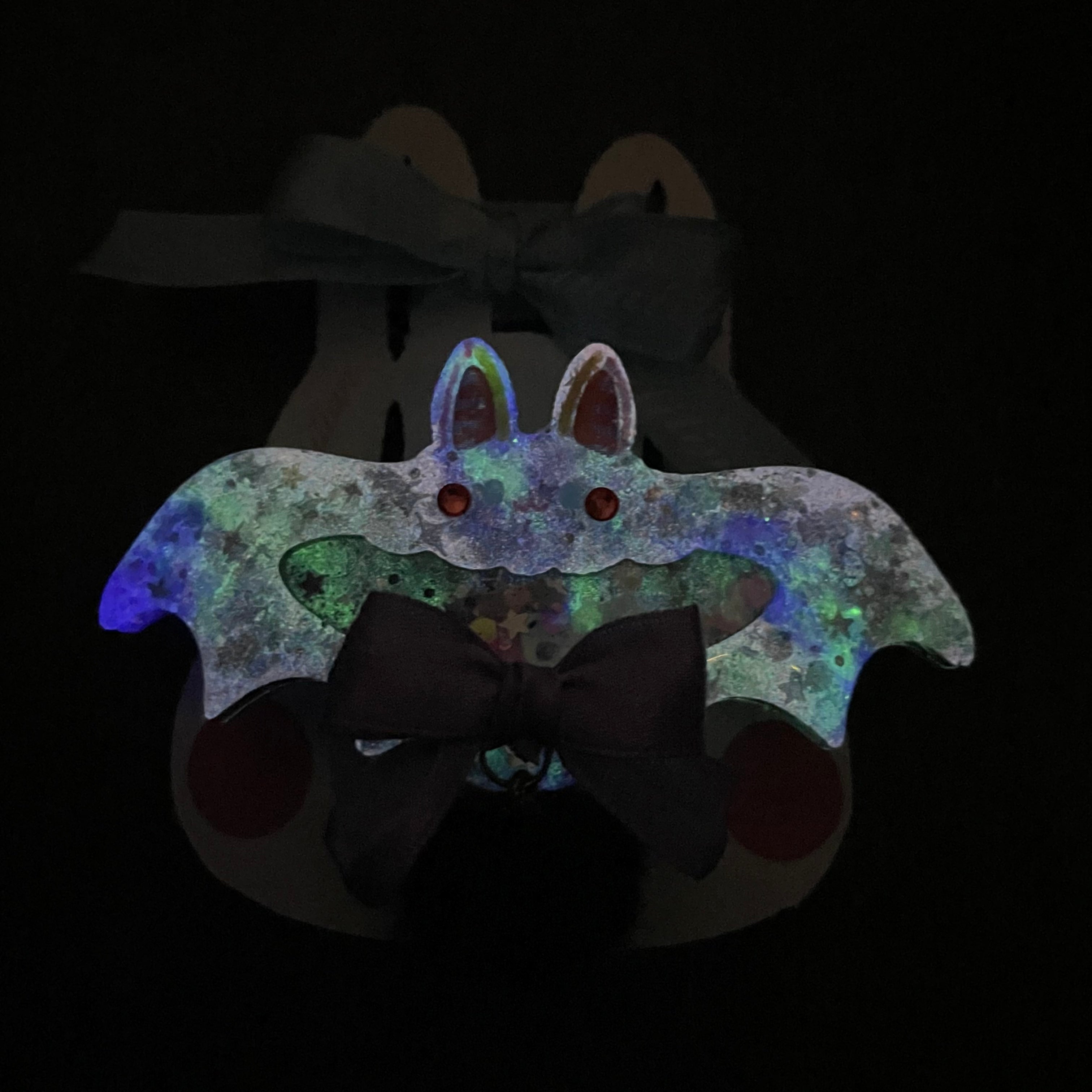 7cm Bat Barrette - Shadow